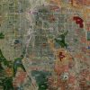 2016 Denver Rolled Aerial Map – Classic Print Scale (22”x34”)