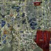 2017 Orlando Wall Map Mural – Standard Mini Print Scale (48”x48”)