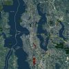2016 Seattle Rolled Aerial Map – Poster Print Scale (27.5”x36”)
