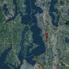 2016 Seattle Rolled Aerial Map – Classic Print Scale (32”x42”)