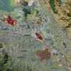 2016 San Francisco Rolled Aerial Map – Professional Print Scale (48”x55.5”)