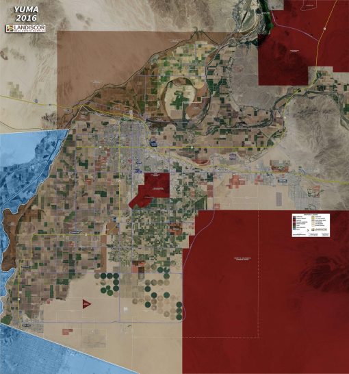 Rolled Aerial Map – Yuma