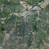 2017 Kansas City Rolled Aerial Map – Classic Print Scale (32”W X 32”H)