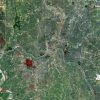 Rolled Aerial Map - Cincinnati