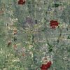 2018 Columbus Rolled Aerial Map – Poster Print Scale (27.5”W X 30”H)